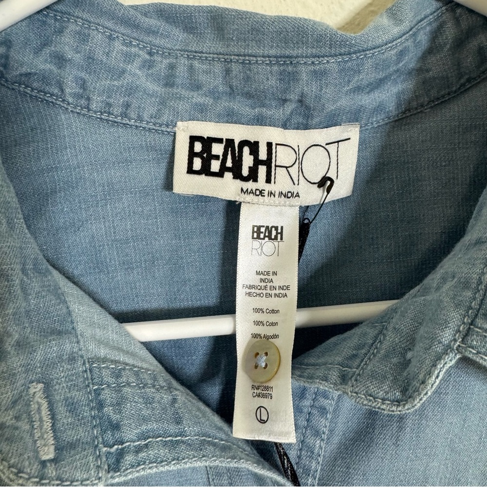 Beach Riot Light Blue Jean Jacket - Picture 6 of 7